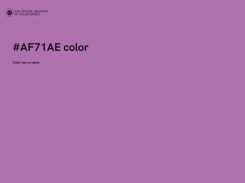 #AF71AE color image