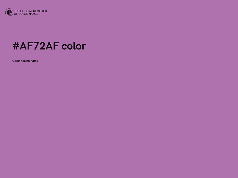 #AF72AF color image