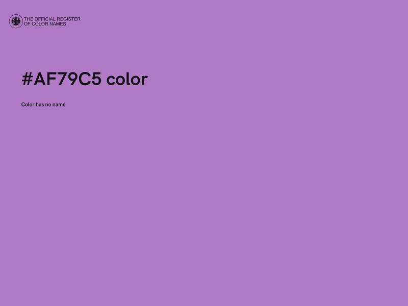 #AF79C5 color image