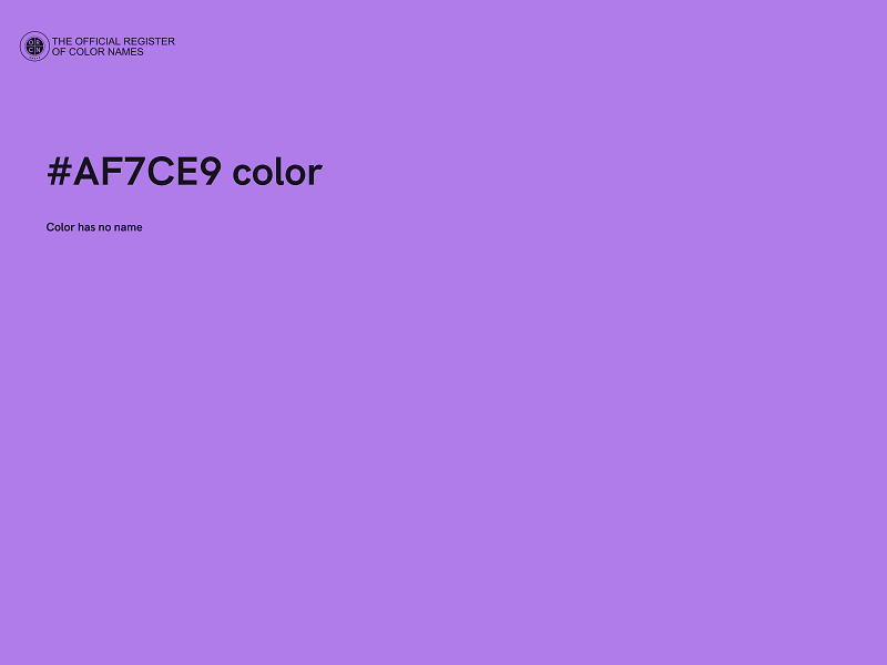 #AF7CE9 color image