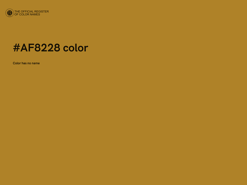 #AF8228 color image