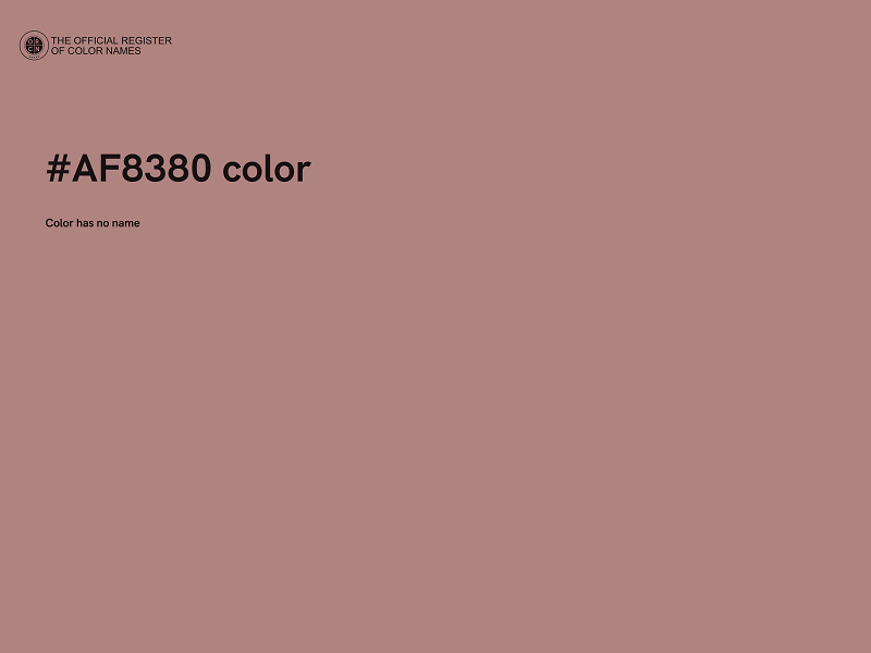 #AF8380 color image