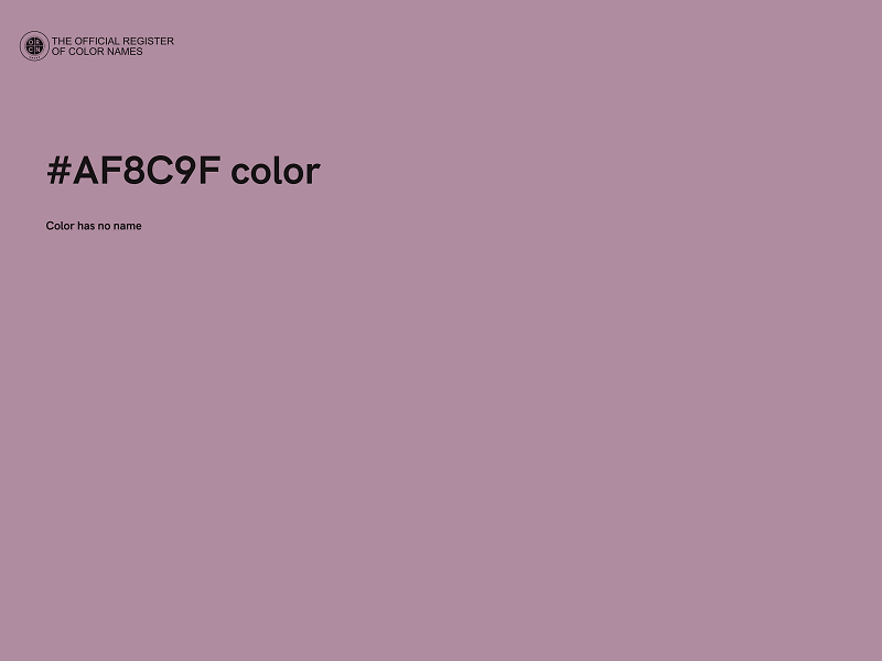 #AF8C9F color image