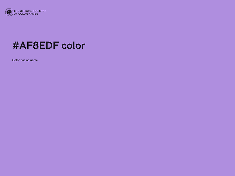 #AF8EDF color image