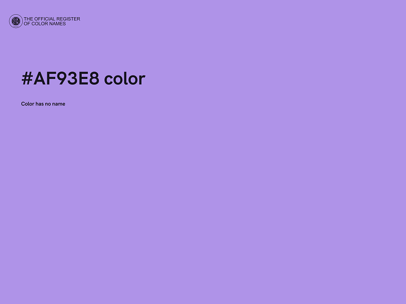 #AF93E8 color image