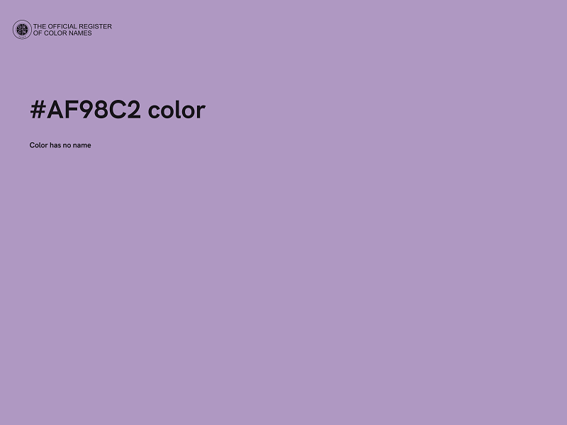 #AF98C2 color image