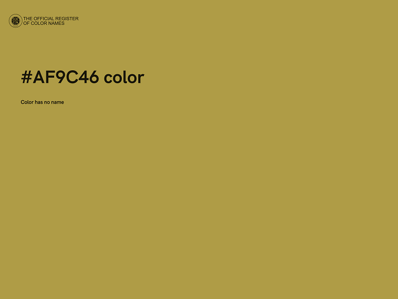 #AF9C46 color image