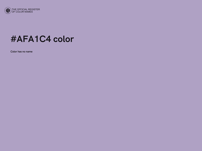 #AFA1C4 color image