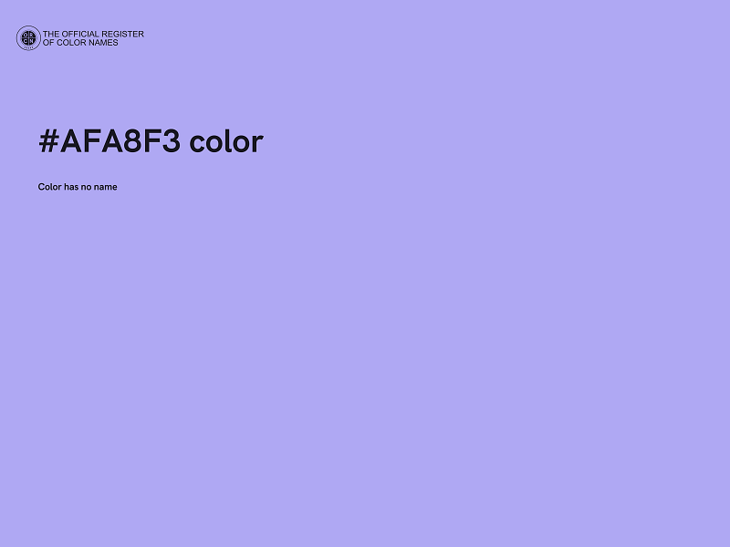 #AFA8F3 color image