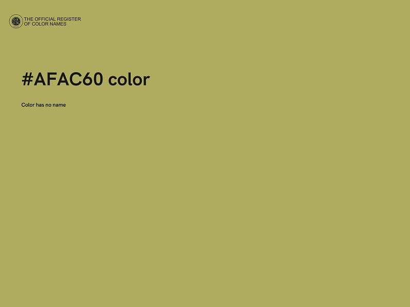 #AFAC60 color image