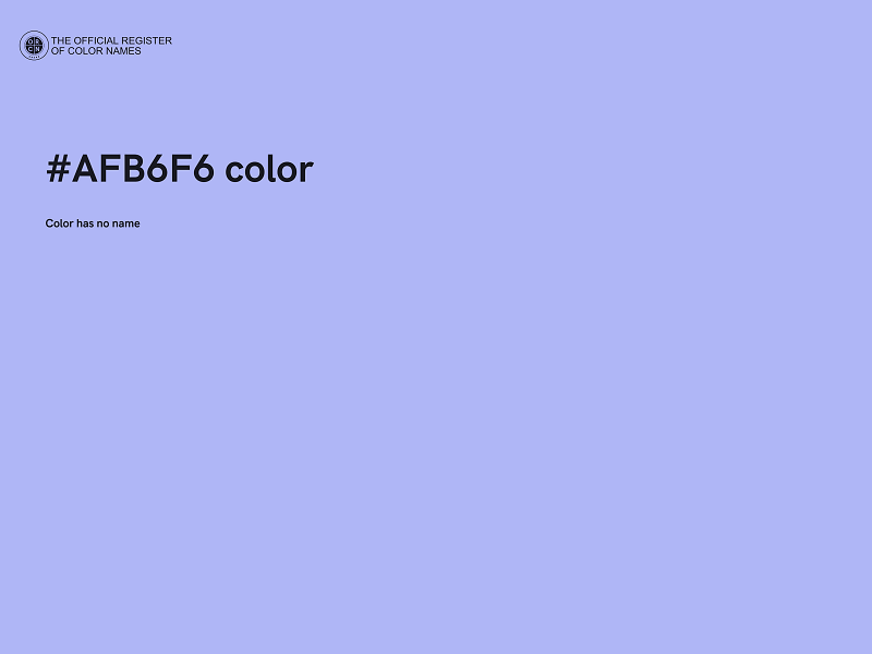 #AFB6F6 color image