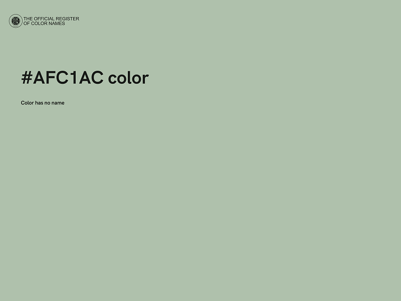 #AFC1AC color image