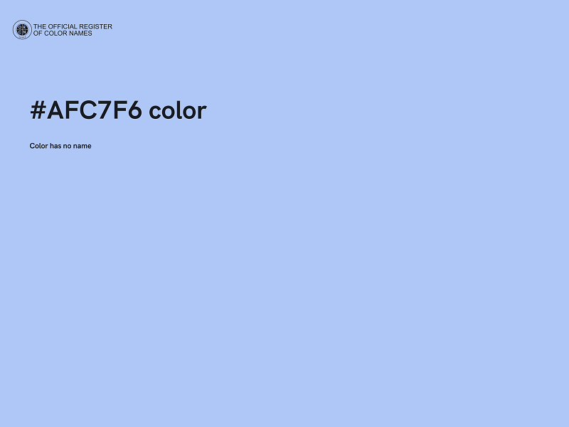 #AFC7F6 color image