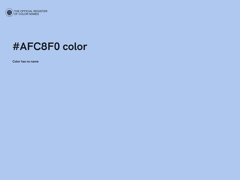 #AFC8F0 color image