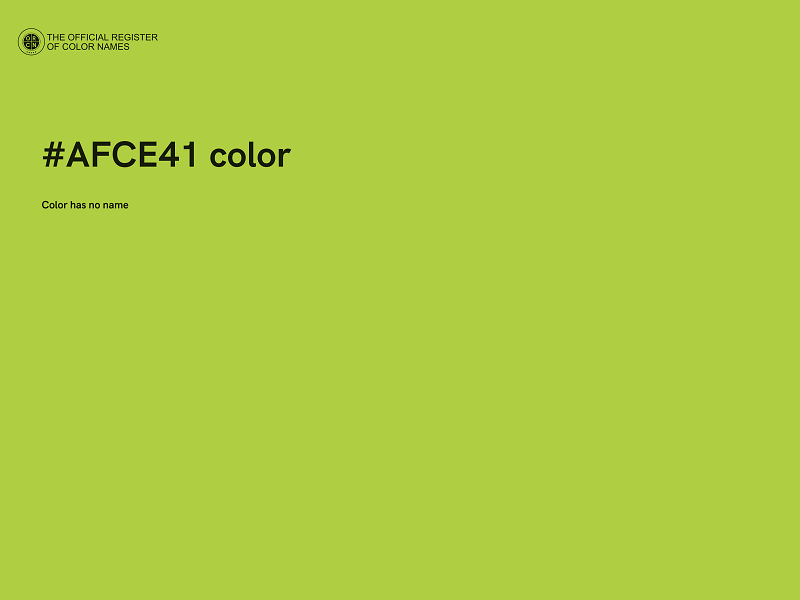 #AFCE41 color image