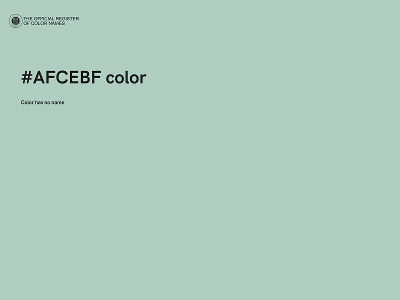 #AFCEBF color image