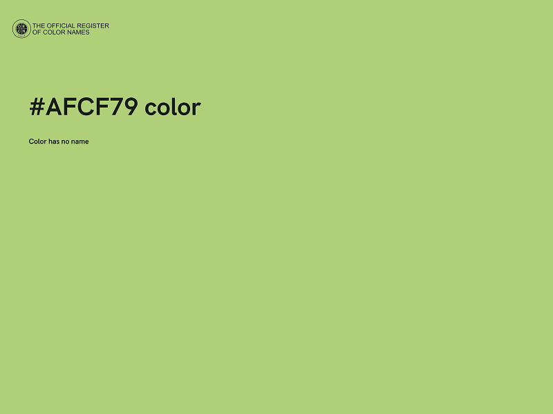 #AFCF79 color image