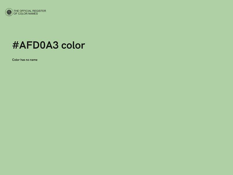 #AFD0A3 color image