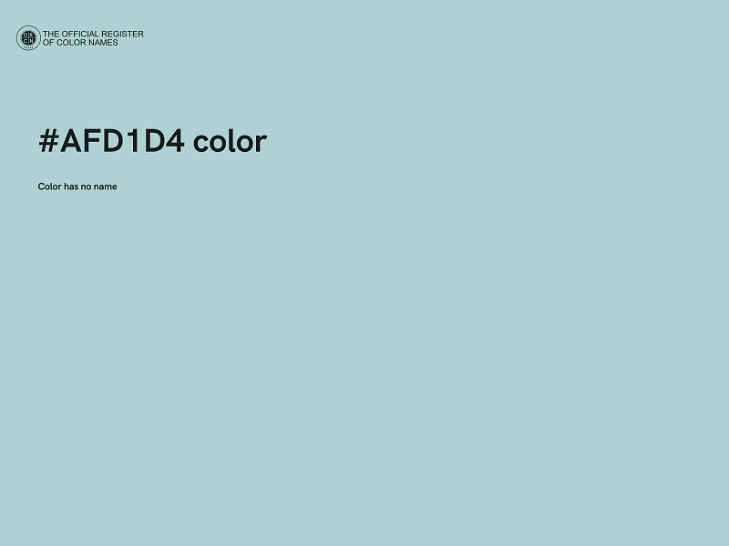 #AFD1D4 color image