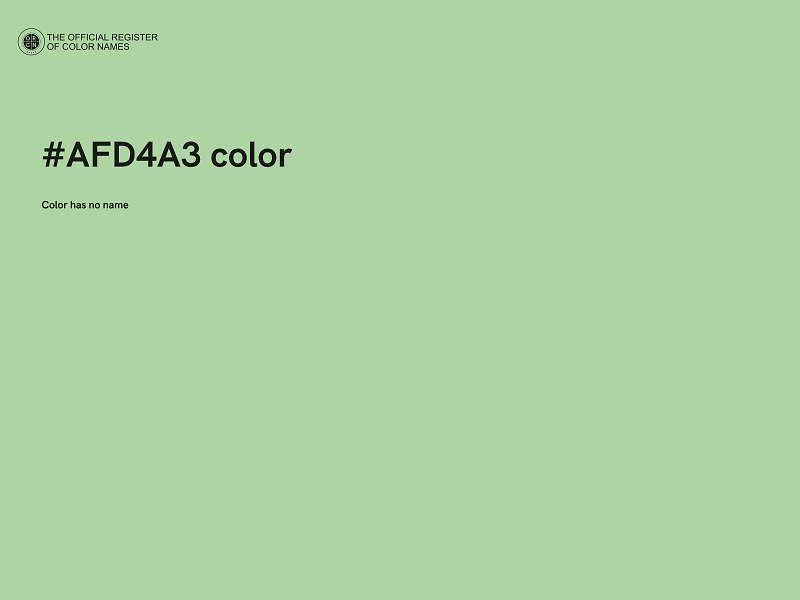 #AFD4A3 color image