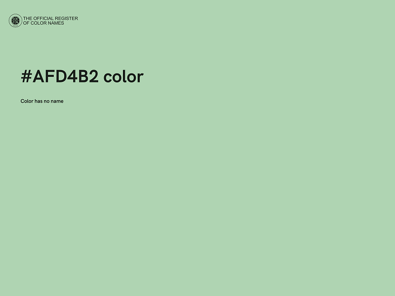 #AFD4B2 color image