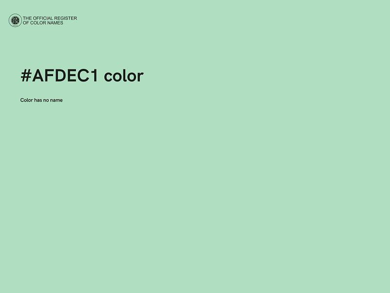 #AFDEC1 color image