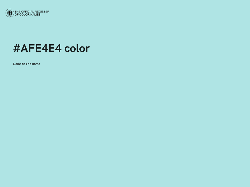 #AFE4E4 color image