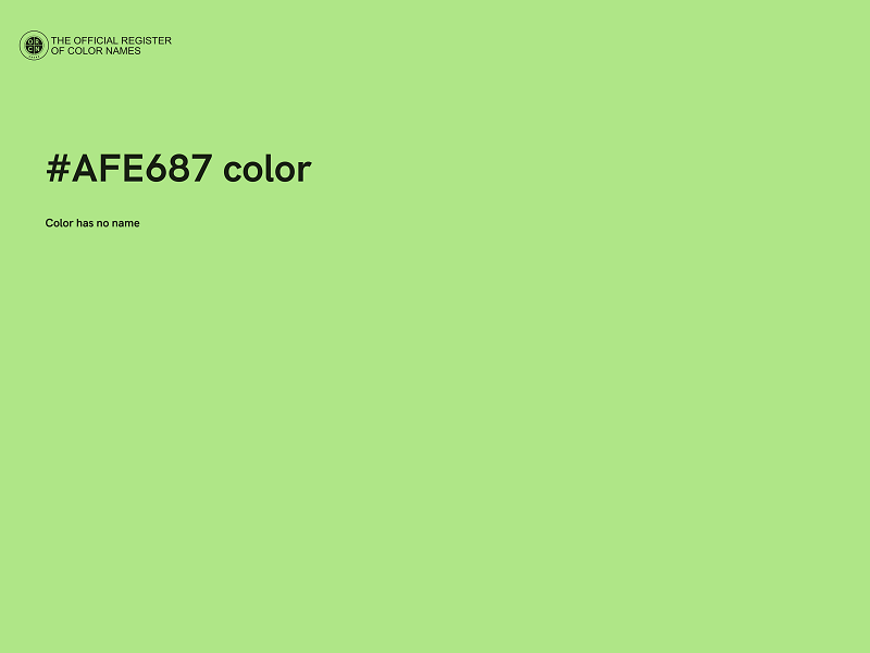 #AFE687 color image