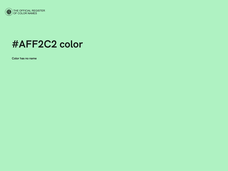 #AFF2C2 color image