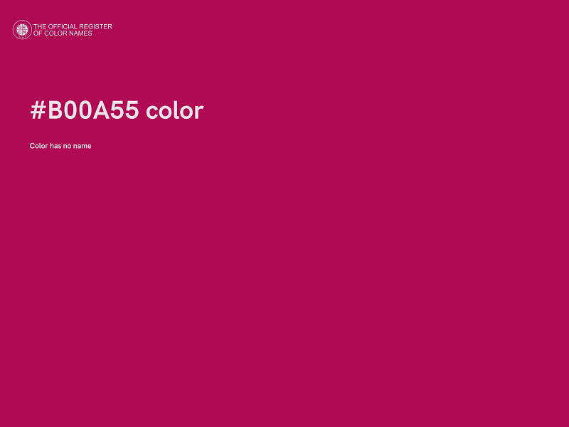 #B00A55 color image