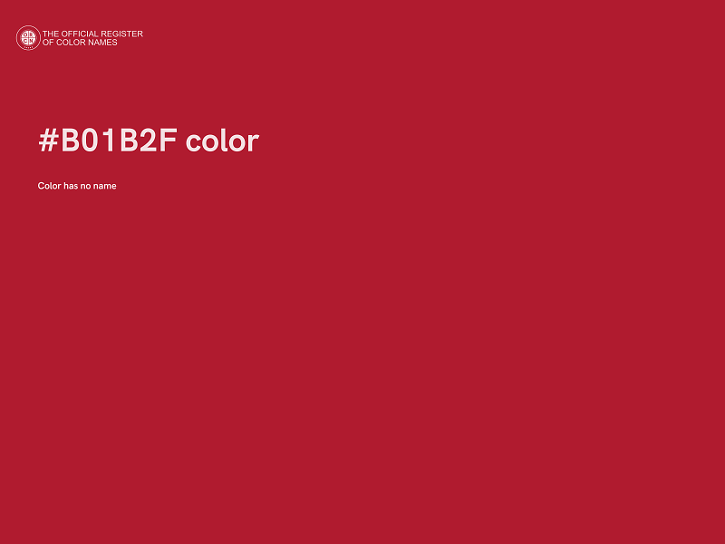 #B01B2F color image