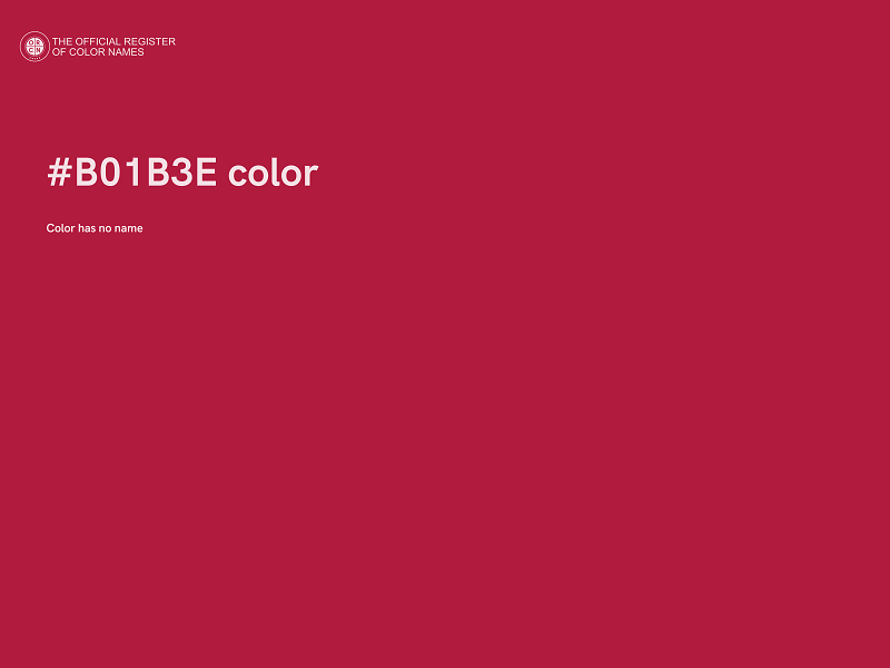 #B01B3E color image