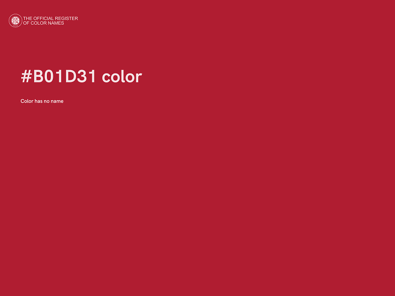 #B01D31 color image