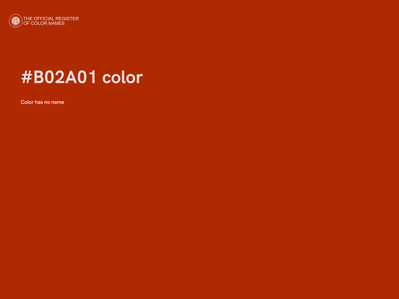 #B02A01 color image