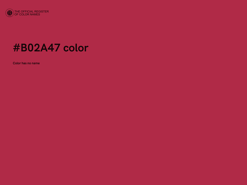 #B02A47 color image