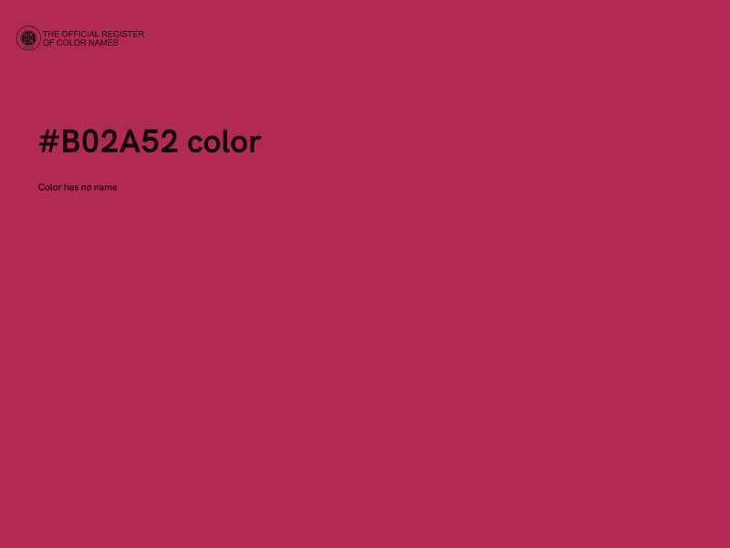 #B02A52 color image