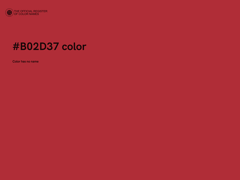 #B02D37 color image