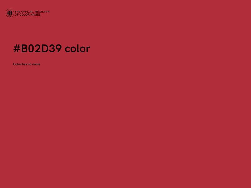 #B02D39 color image