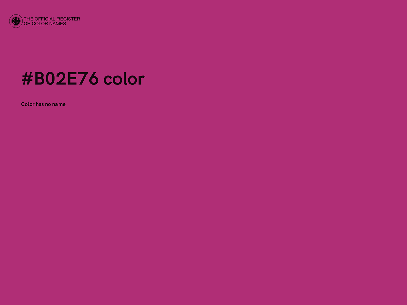 #B02E76 color image