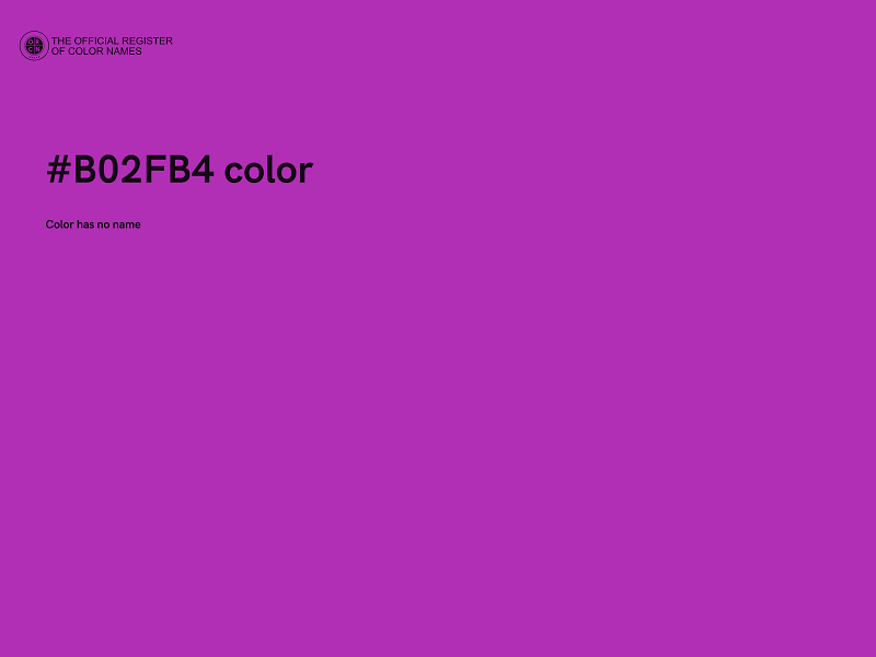 #B02FB4 color image