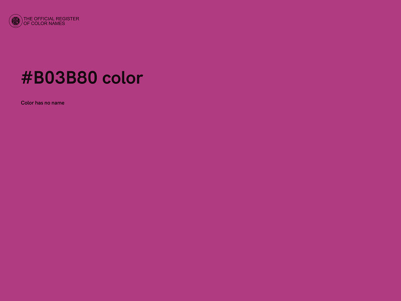 #B03B80 color image