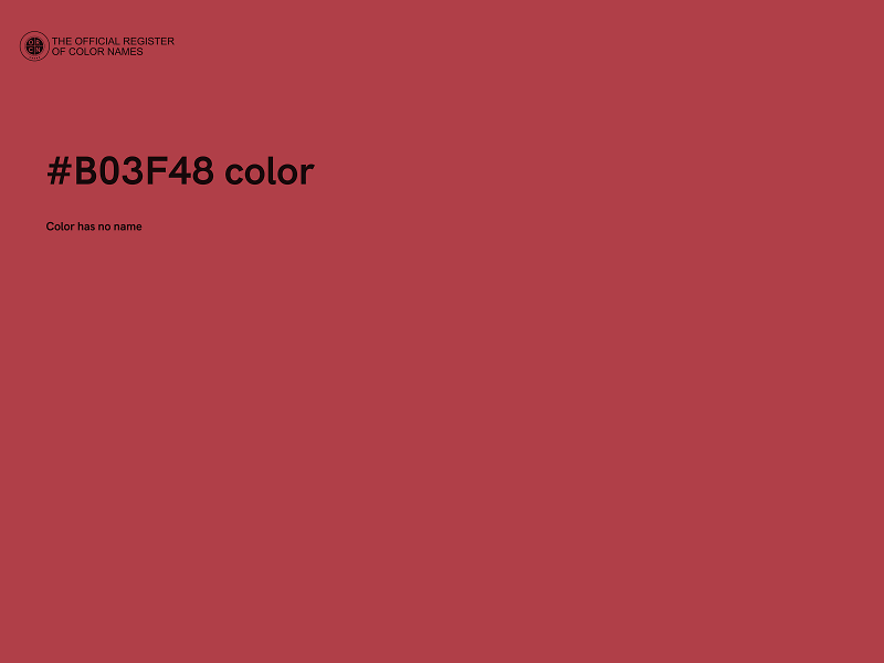 #B03F48 color image