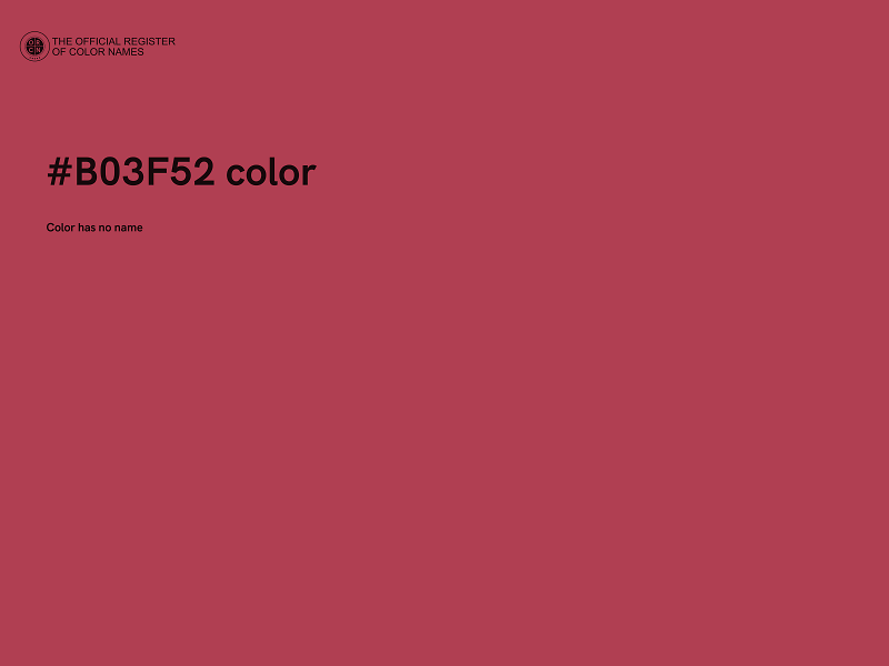 #B03F52 color image