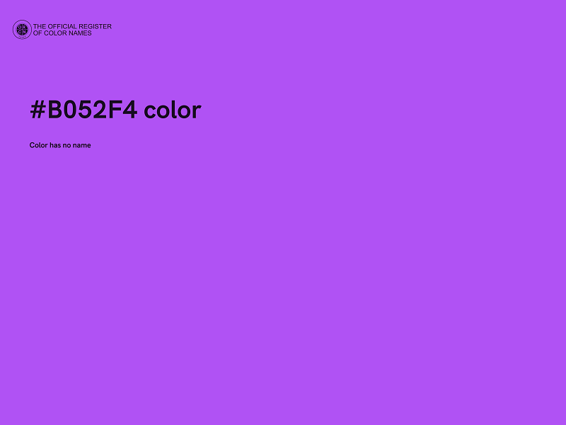 #B052F4 color image