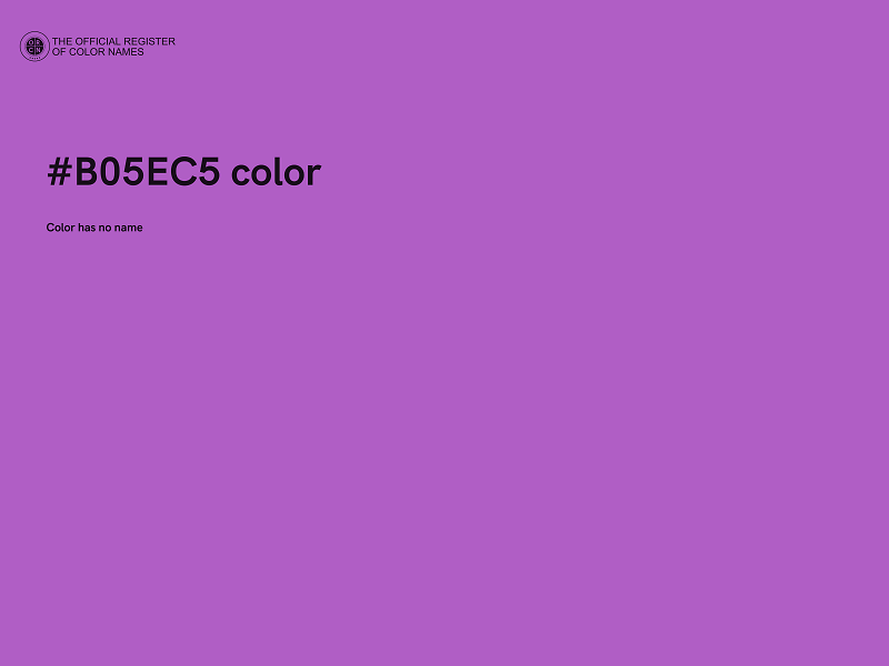 #B05EC5 color image