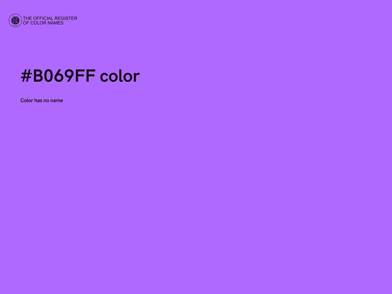 #B069FF color image