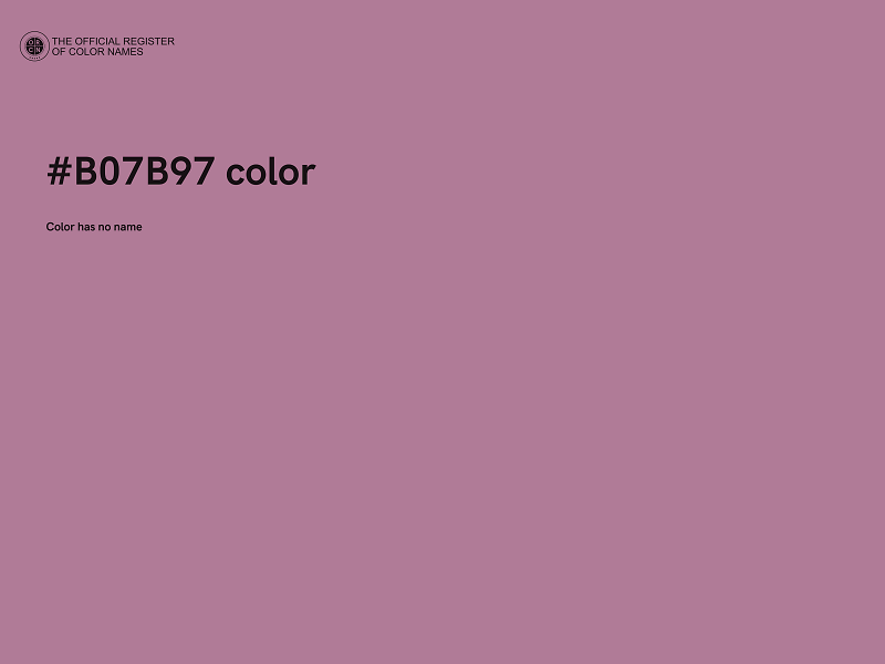 #B07B97 color image