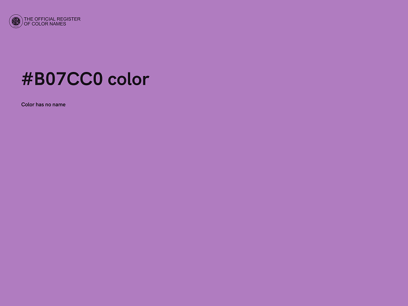 #B07CC0 color image