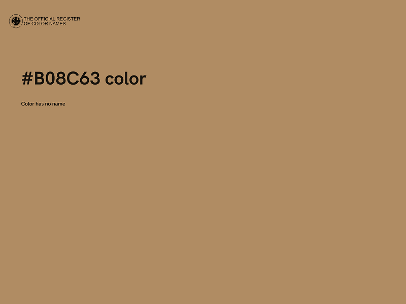 #B08C63 color image