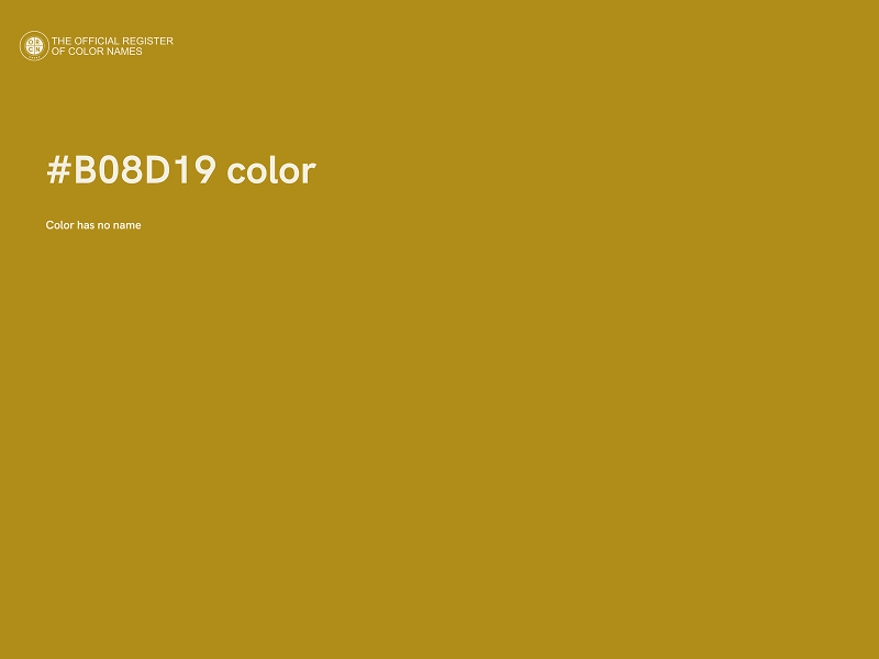 #B08D19 color image